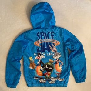 Members Only | Space Jam Tune Squad Team Graphic Windbreaker Hoodie Jacket 10/12